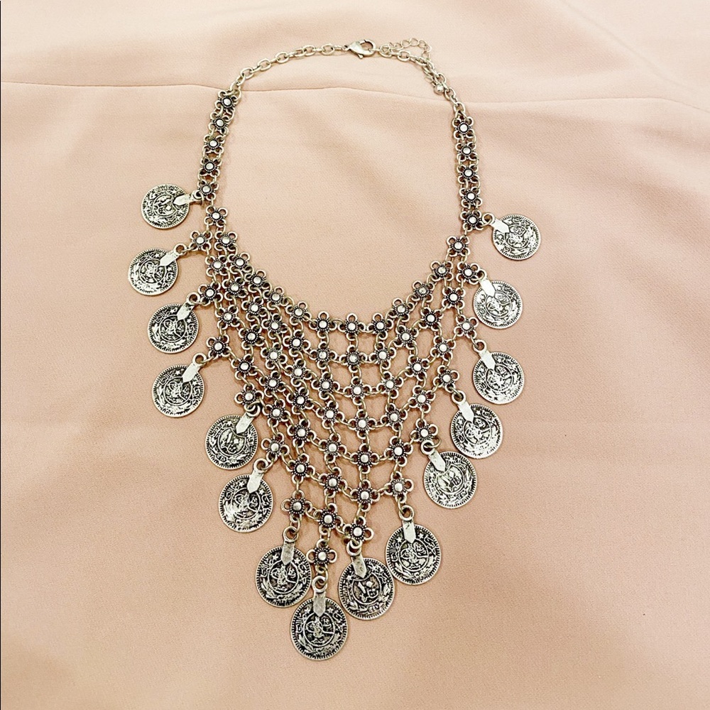 H&M Ottoman Coin Statement Necklace
